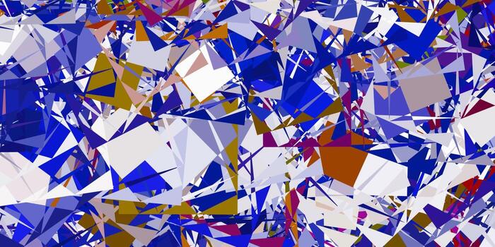 Light Blue, Yellow vector layout with triangle forms.