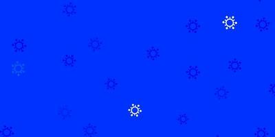 Light blue vector texture with disease symbols.