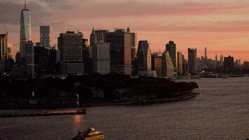 New York Sunrise Panorama video