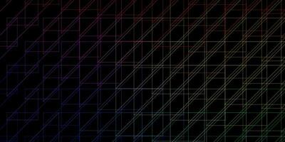 Dark Multicolor vector pattern with lines.