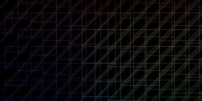 Dark Multicolor vector pattern with lines.