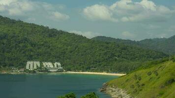 clouds timelapse. nai harn strand, phuket, thailand video