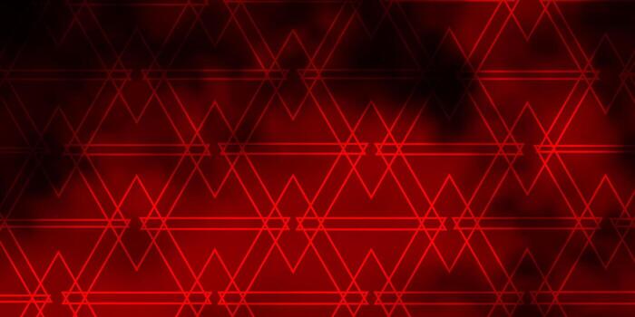 Diseño vectorial naranja oscuro con líneas, triángulos. vector