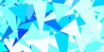 Light BLUE vector background with triangles.
