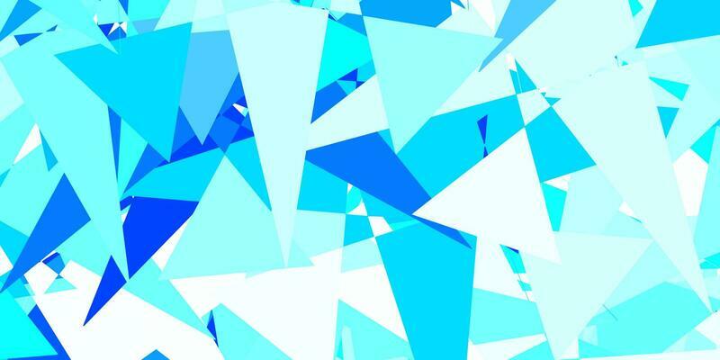 Light BLUE vector background with triangles.