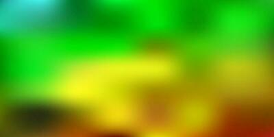 patrón de desenfoque abstracto de vector verde claro, amarillo.