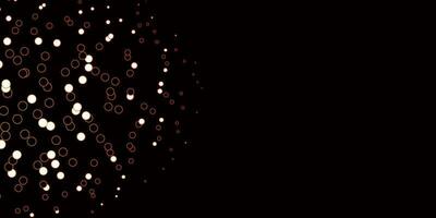 Dark Orange vector template with circles.