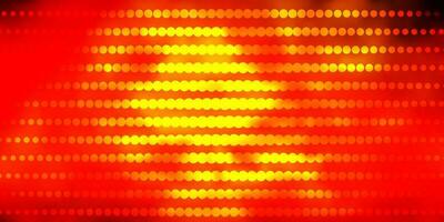 Dark Orange vector texture with circles.