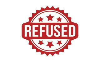 Refused rubber grunge stamp seal vector