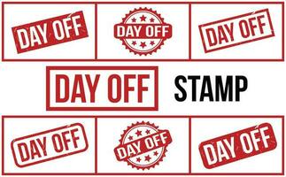 Day Off Rubber Stamp set Vector