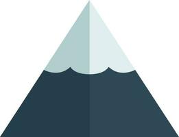 Isolated mountain in flat style. vector