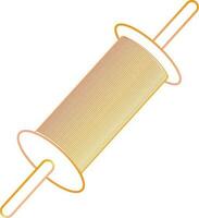 String spool in flat style. vector