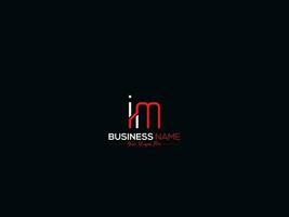 Initial Luxury Im Letter Logo, Business Im Logo Icon Vector Stock