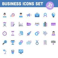 31 Colorful Business Icon Set in Flat Style. vector