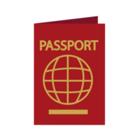 Passaporte isolado ícone, viagem e turismo conceito png