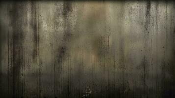 Dark gray cement scratches for the background. Foggy black cement. Shabby dark walls, generate ai photo