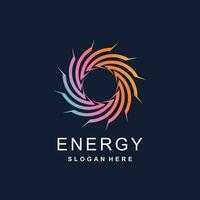 energía logo vector idea con moderno resumen estilo