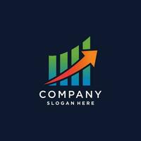 Investment logo vector with modern creative idea