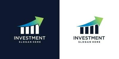 inversión logo diseño vector con moderno estilo