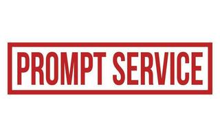 Prompt Service Rubber Stamp Seal Vector