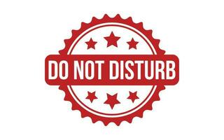 Red Do Not Disturb Rubber Stamp Seal Vector