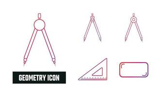 Geometry Gradient Icon Vector Illustration