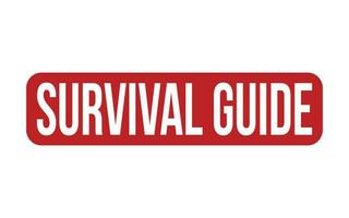 Survival Guide Rubber Stamp Seal Vector