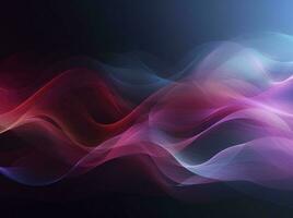 abstract wave background with blue, pink and black lines, in the style of light purple and red, uhd image, sparse backgrounds, smokey background, generate ai photo