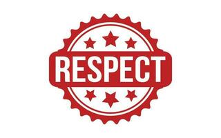 Respect rubber grunge stamp seal vector