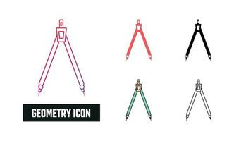 Geometry Icon Set Vector Illustration