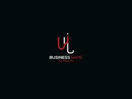 Abstract Luxury Uj Logo Icon, Creative Initial Uj ju Business Logo Icon Design vector