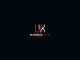 Abstract Luxury Ux Logo Icon, Creative Initial Ux xu Business Logo Icon Design vector
