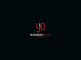 Alphabet Letter Yo oy Business Logo, Creative Yo Logo Icon Design vector