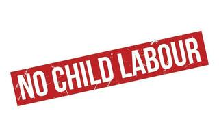 No Child Labour Rubber Stamp Seal Vector