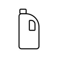 Detergent Lineal Icon Symbol Vector. Black Outline Detergent Icon vector