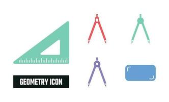 Flat Geometry Icon Symbol Vector Illustration