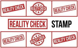 Reality Check Rubber Stamp Seal Vector