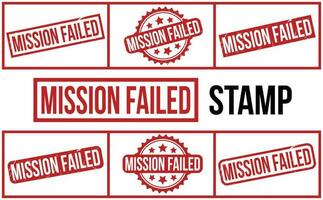 Mission Failed Rubber Stamp Seal Vector