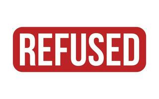 Refused Rubber Stamp Seal Vector