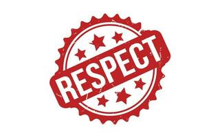 Respect rubber grunge stamp seal vector