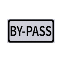 Direction road sign post isolated 3d png