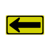 Direction road sign post isolated 3d png