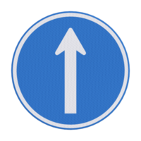 Direction road sign post isolated 3d png