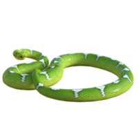 snake python isolated 3d png