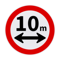 Direction road sign post isolated 3d png