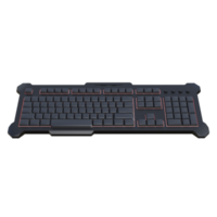 Keyboard computer isolated 3d png