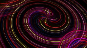 Animated pink and red color Rotating digital spiral pattern background video