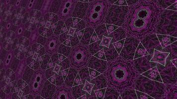 pink abstract kaleidoscope flora pattern background video