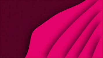 Sombrio Rosa cor 3d forma mudando abstrato fundo video