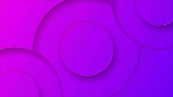 Pink and purple gradient 3D circular pattern background video